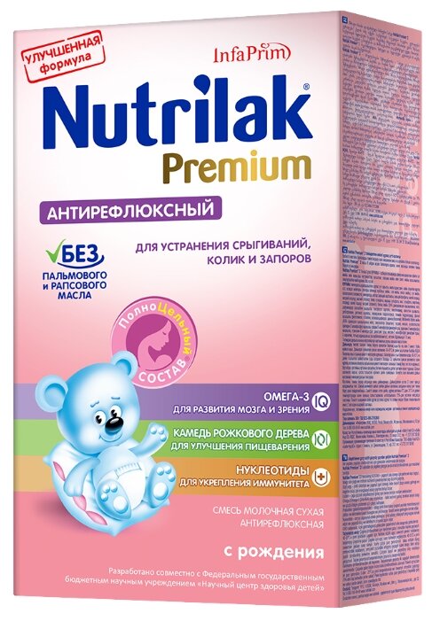 Смесь Nutrilak (InfaPrim) Premium антирефлюксный (с рождения) 350 г (фото modal 3)