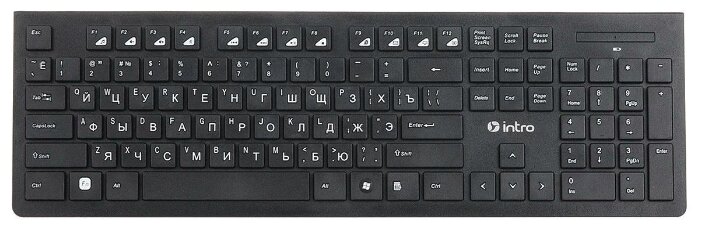 Клавиатура и мышь Intro DW810B Black USB (фото modal 1)