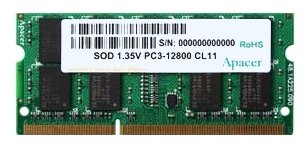 Оперативная память Apacer DDR3L 1600 SO-DIMM 2Gb (фото modal 1)