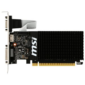 Видеокарта MSI GeForce GT 710 954MHz PCI-E 2.0 2048MB 1600MHz 64 bit DVI HDMI HDCP Silent (фото modal nav 1)