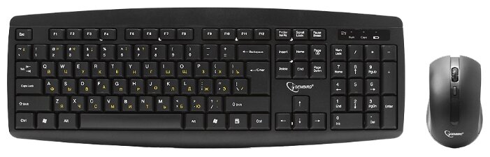 Клавиатура и мышь Gembird KBS-8000 Black USB (фото modal 1)