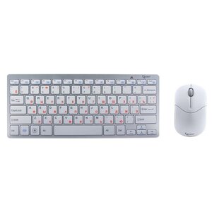 Клавиатура и мышь Gembird KBS-7001 White USB (фото modal nav 1)