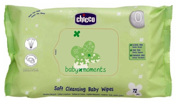 Влажные салфетки Chicco Baby moments (фото modal 1)