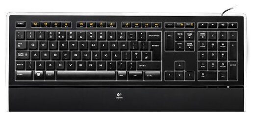 Клавиатура Logitech Illuminated Keyboard K740 Black USB (фото modal 5)
