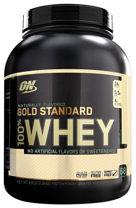 Протеин Optimum Nutrition 100% Whey Gold Standard Naturally Flavored (2178-2273 г) (фото modal 1)