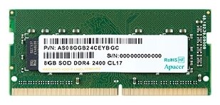 Оперативная память Apacer DDR4 2400 SO-DIMM 8Gb (фото modal 1)