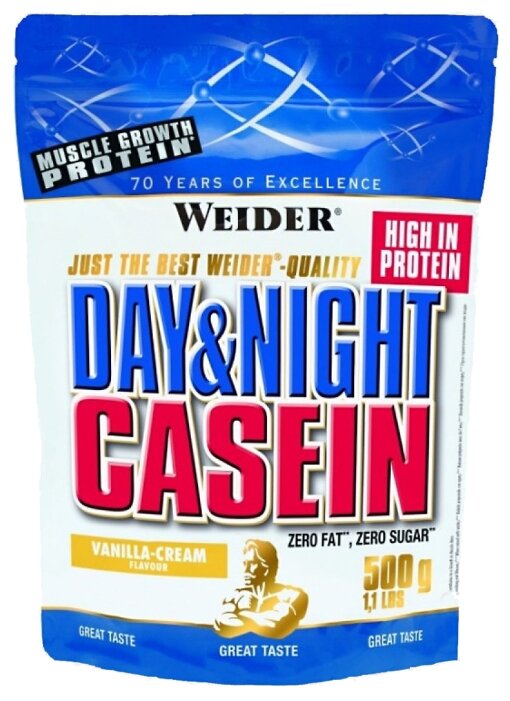 Протеин Weider Day & Night Casein (500 г) (фото modal 1)