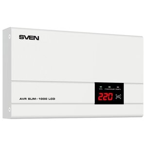 Стабилизатор напряжения SVEN AVR SLIM 1000 LCD (фото modal nav 1)
