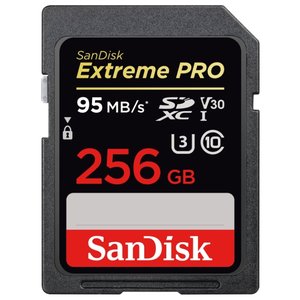 Карта памяти SanDisk Extreme Pro SDXC UHS Class 3 V30 95MB/s 256GB (фото modal nav 1)