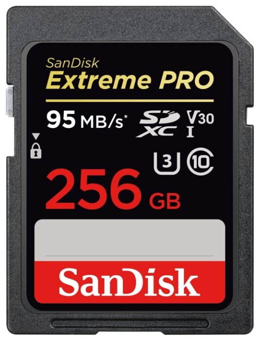 Карта памяти SanDisk Extreme Pro SDXC UHS Class 3 V30 95MB/s 256GB (фото modal 1)