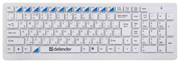 Клавиатура и мышь Defender Skyline 895 Nano White USB (фото modal 2)