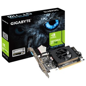 Видеокарта GIGABYTE GeForce GT 710 954Mhz PCI-E 2.0 2048Mb 1600Mhz 64 bit DVI HDMI HDCP (фото modal nav 5)