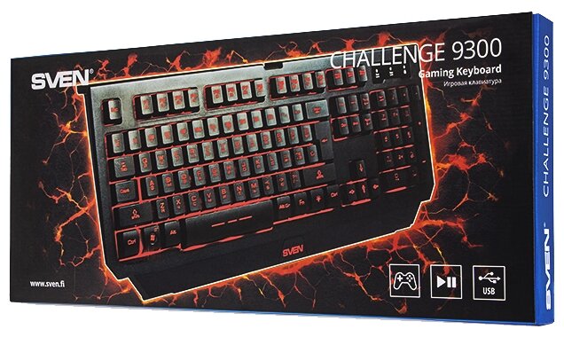 Клавиатура и мышь SVEN Challenge 9300 Black USB (фото modal 10)