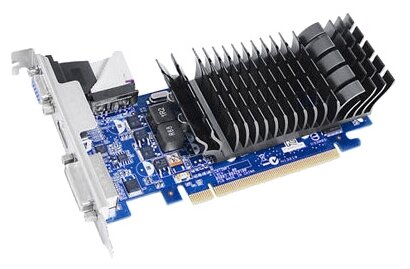 Видеокарта ASUS GeForce 210 589Mhz PCI-E 2.0 1024Mb 1200Mhz 64 bit DVI HDMI HDCP Silent (фото modal 1)