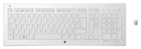 Клавиатура HP Wireless K5510 Keyboard H4J89AA White USB (фото modal 1)