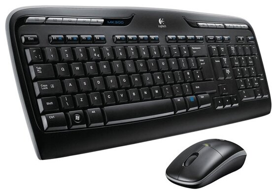 Клавиатура и мышь Logitech Wireless Combo MK330 Black USB (фото modal 1)