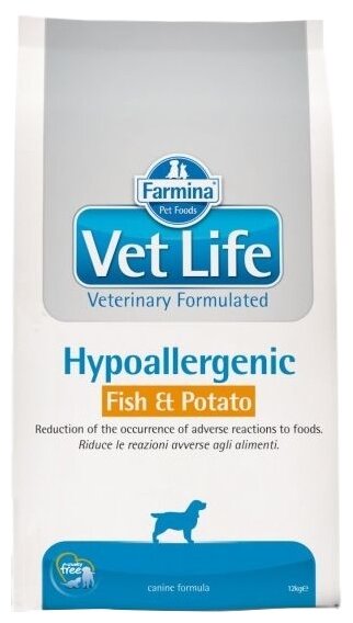 Корм для собак Farmina Vet Life Canine Hypoallergenic Fish & Potato (фото modal 1)
