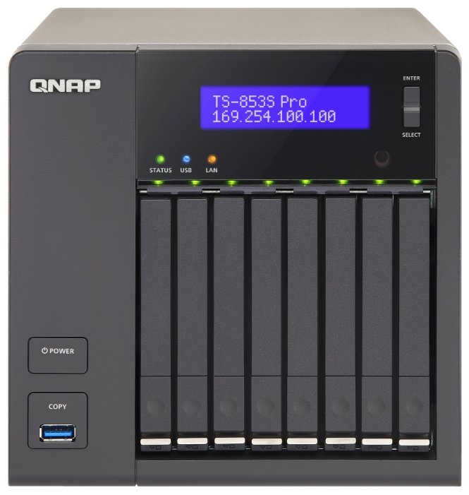 Сетевой накопитель (NAS) QNAP TS-853S Pro (фото modal 2)