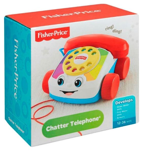 Каталка-игрушка Fisher-Price Болтливый телефон (CMY08) со звуковыми эффектами (фото modal 3)