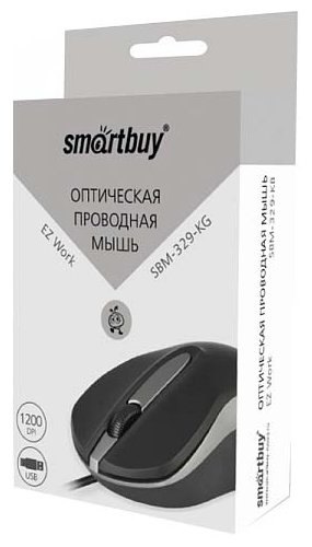 Мышь SmartBuy SBM-329-KG Black-Grey USB (фото modal 4)