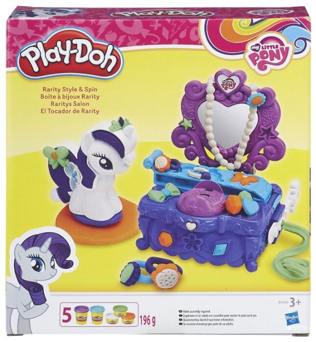 Масса для лепки Play-Doh Туалетный столик Рарити (B3400) (фото modal 1)
