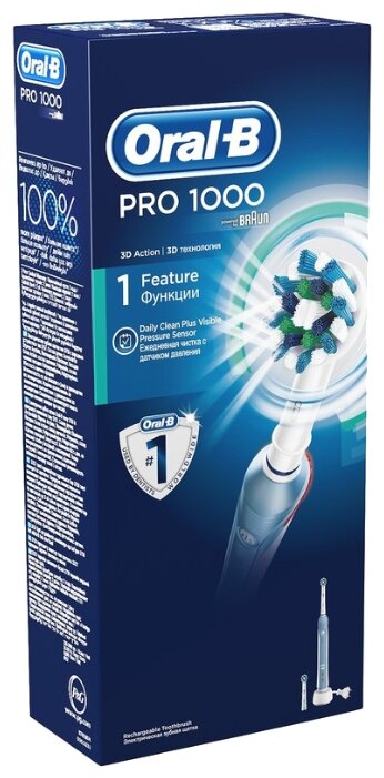 Электрическая зубная щетка Oral-B Pro 1000 (фото modal 2)