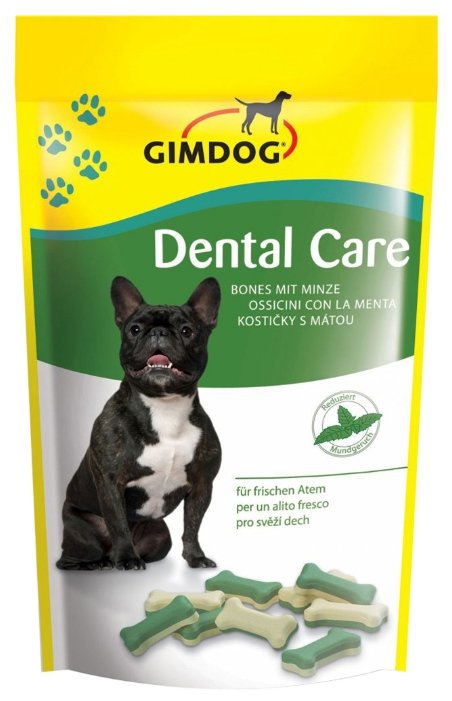 Лакомство для собак GimDog Dental Care с мятой (фото modal 1)