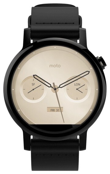 Часы Motorola Moto 360 v2 men's 42mm (leather) (фото modal 2)
