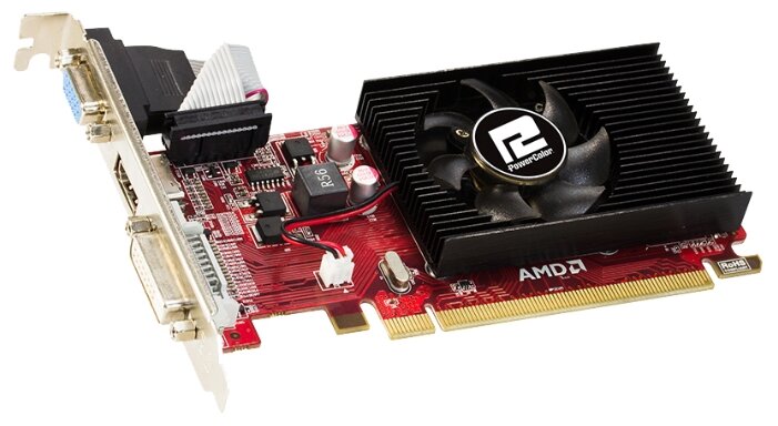 Видеокарта PowerColor Radeon R5 230 625Mhz PCI-E 2.1 1024Mb 1000Mhz 64 bit DVI HDMI HDCP (фото modal 2)