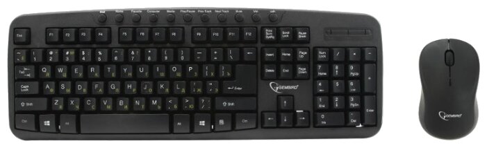 Клавиатура и мышь Gembird KBS-7003 Black USB (фото modal 1)