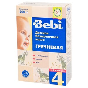Каша Bebi безмолочная гречневая (с 4 месяцев) 200 г (фото modal nav 1)