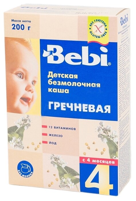 Каша Bebi безмолочная гречневая (с 4 месяцев) 200 г (фото modal 1)