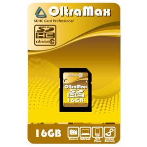Карта памяти OltraMax SDHC Class 10 16GB (фото modal nav 1)