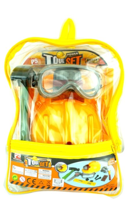 Junfa toys Набор инструментов в прозрачном рюкзаке 10 предметов 2145 (фото modal 1)