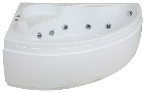 Отдельно стоящая ванна BAS Лагуна 170x110 с гидромассажем (фото modal 1)