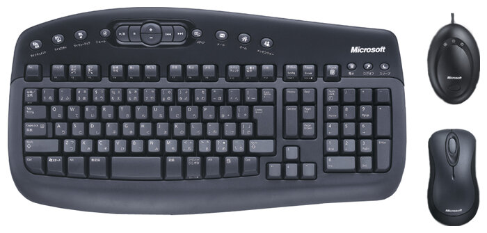 Клавиатура и мышь Microsoft Wireless Optical Desktop 1000 Black USB (фото modal 1)