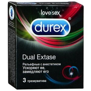 Презервативы Durex Dual Extase (фото modal nav 1)