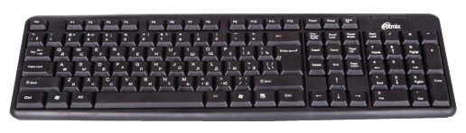 Клавиатура Ritmix RKB-103 Black PS/2 (фото modal 1)