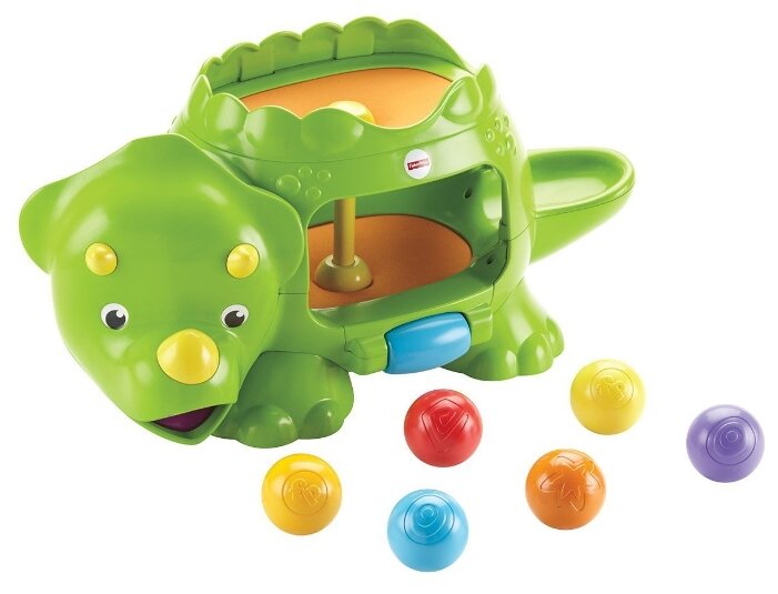Интерактивная развивающая игрушка Fisher-Price Динозавр с шариками (фото modal 1)