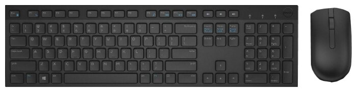 Клавиатура и мышь DELL KM636 Wireless Keyboard and Mouse Black USB (фото modal 1)