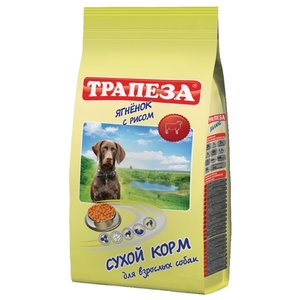 Корм для собак Трапеза (10 кг) Для взрослых собак Ягненок с рисом (фото modal nav 1)