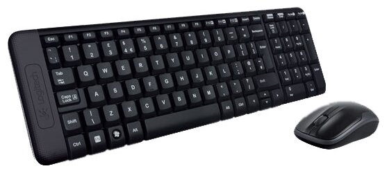 Клавиатура и мышь Logitech Wireless Combo MK220 Black USB (фото modal 2)