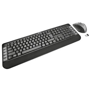 Клавиатура и мышь Trust Tecla Wireless Multimedia Keyboard & Mouse Black-Silver USB (фото modal nav 1)