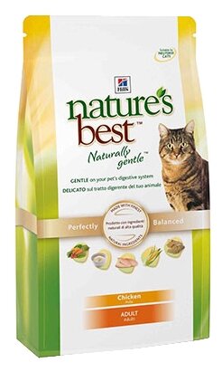 Корм для кошек Hill's (2 кг) Nature's Best Feline Adult Chicken dry (фото modal 1)