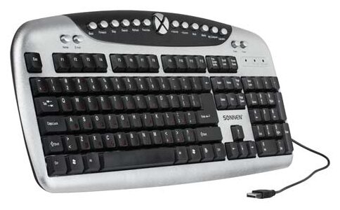 Клавиатура SONNEN KB-M540 Silver USB (фото modal 1)