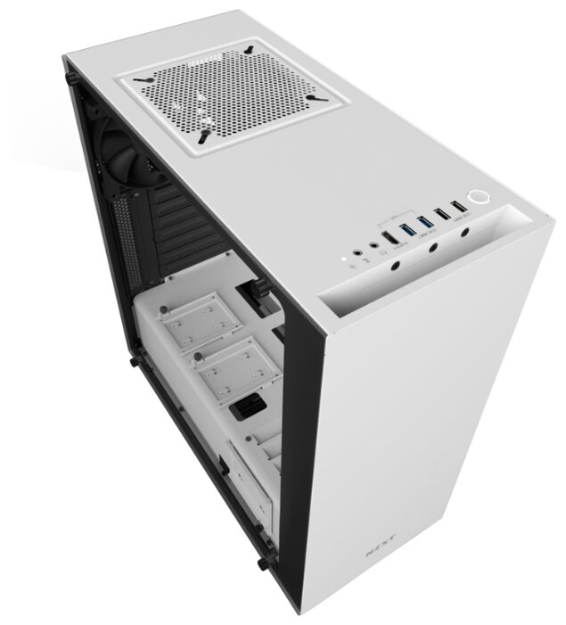 Компьютерный корпус NZXT S340 Elite White (фото modal 2)