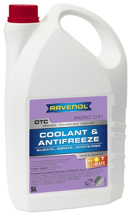 Антифриз Ravenol OTC Organic Technology Coolant HOT CLIMATE -15°C, (фото modal 2)