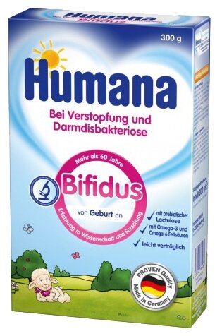 Смесь Humana Bifidus (c рождения) 300 г (фото modal 1)
