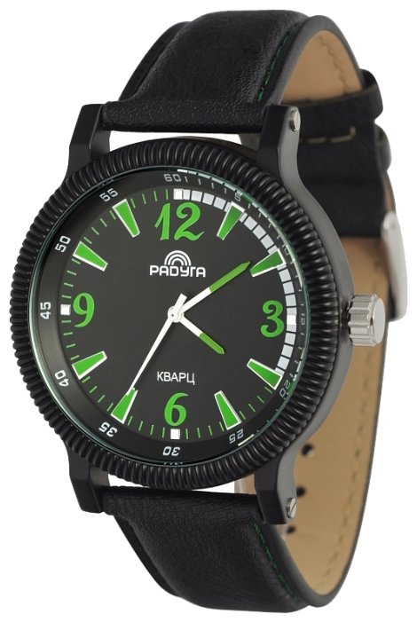 Наручные часы Радуга 608 черно-зеленые (фото modal 1)