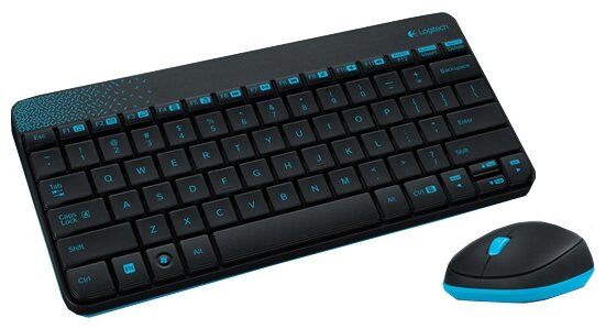 Клавиатура и мышь Logitech Wireless Combo MK240 Black USB (фото modal 1)